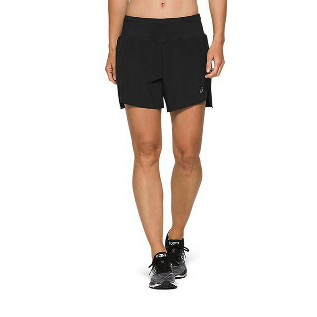 Pantaloncini Sportivi da Donna Asics Road 5.5In Nero