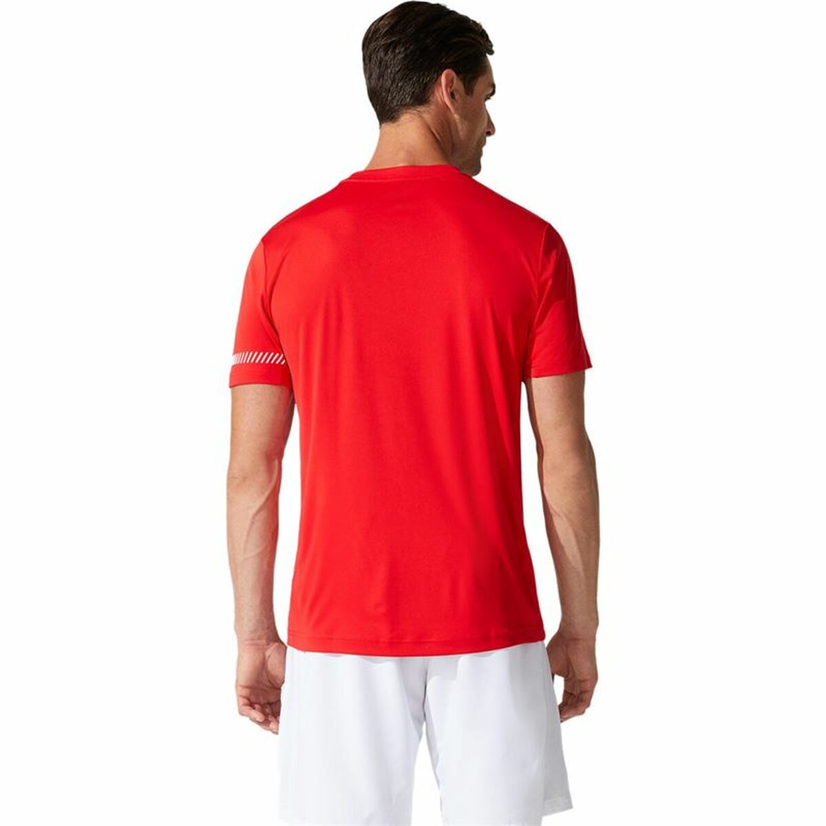 Maglia a Maniche Corte Uomo Asics Court SS Rosso