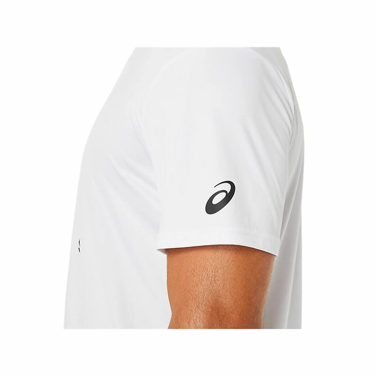 Maglia a Maniche Corte Uomo Asics Court Spiral Tee Bianco