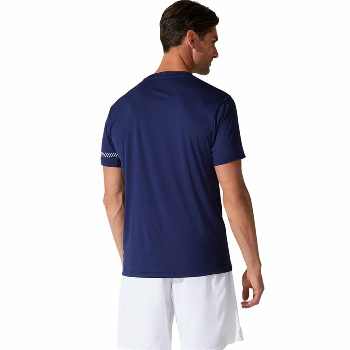 Maglia a Maniche Corte Uomo Asics Court SS Azzurro