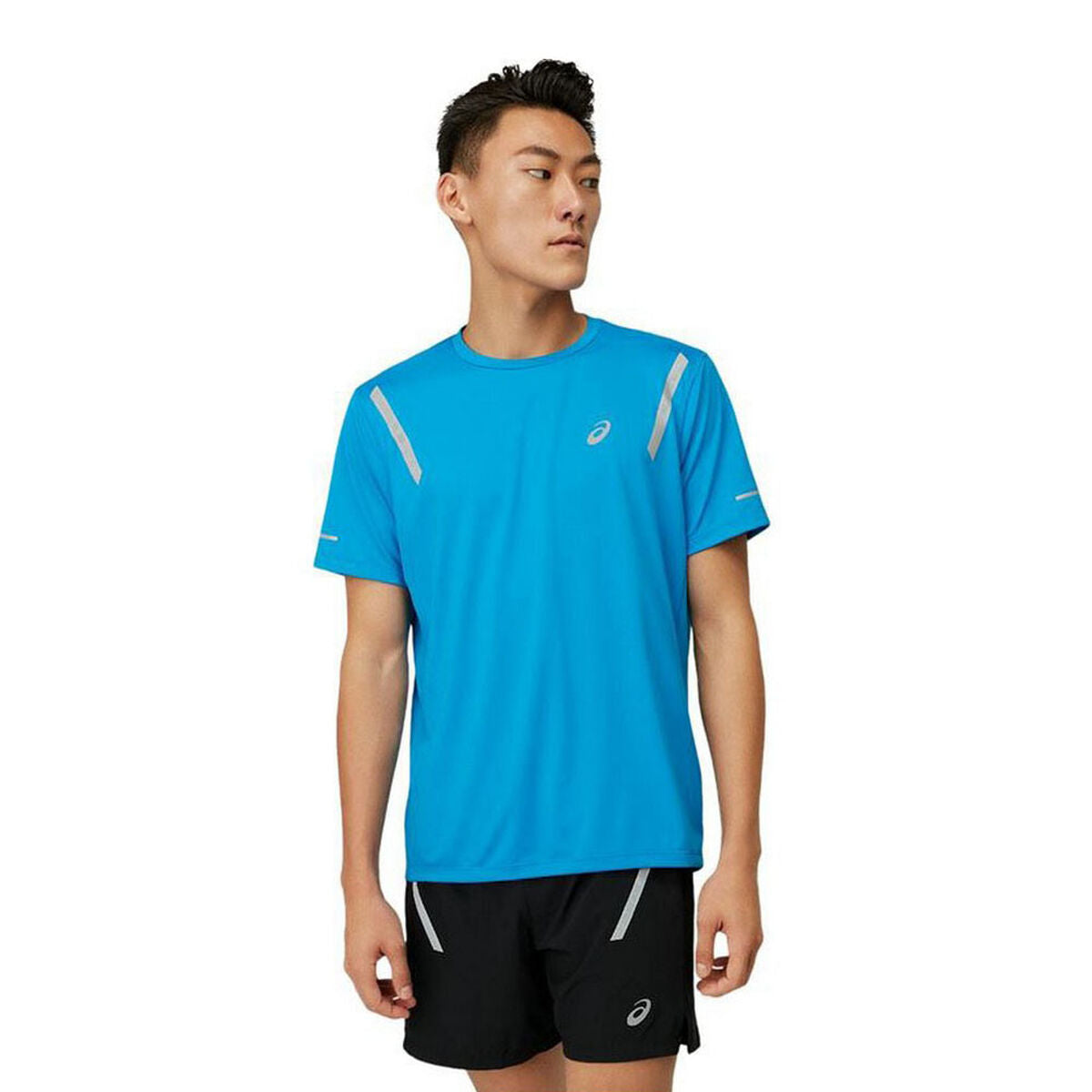 Maglia a Maniche Corte Uomo Asics Life-Show Azzurro