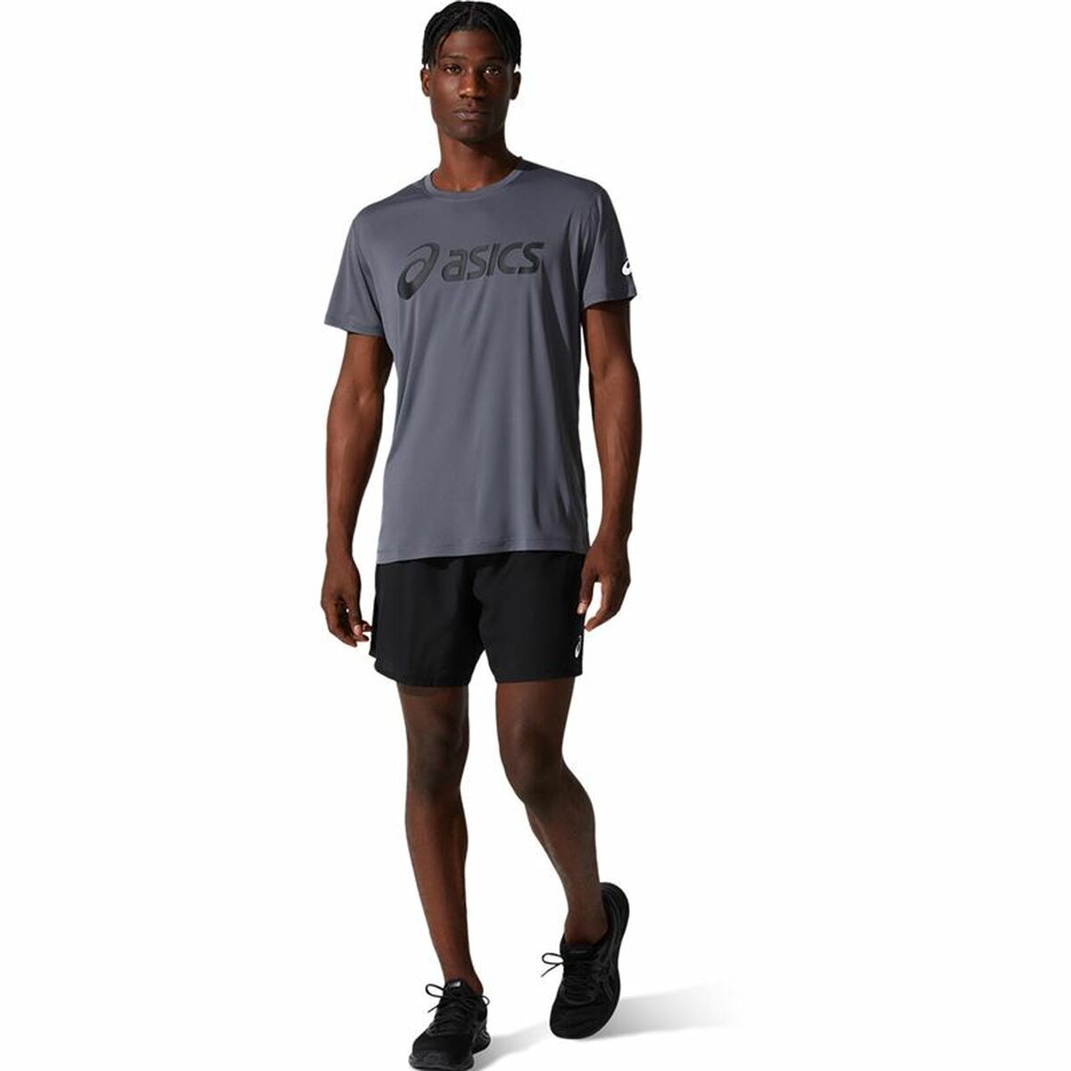 Maglia a Maniche Corte Uomo Asics Core Grigio scuro