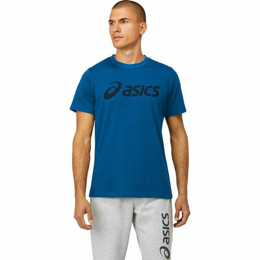 Maglia a Maniche Corte Uomo Asics Big Logo Azzurro