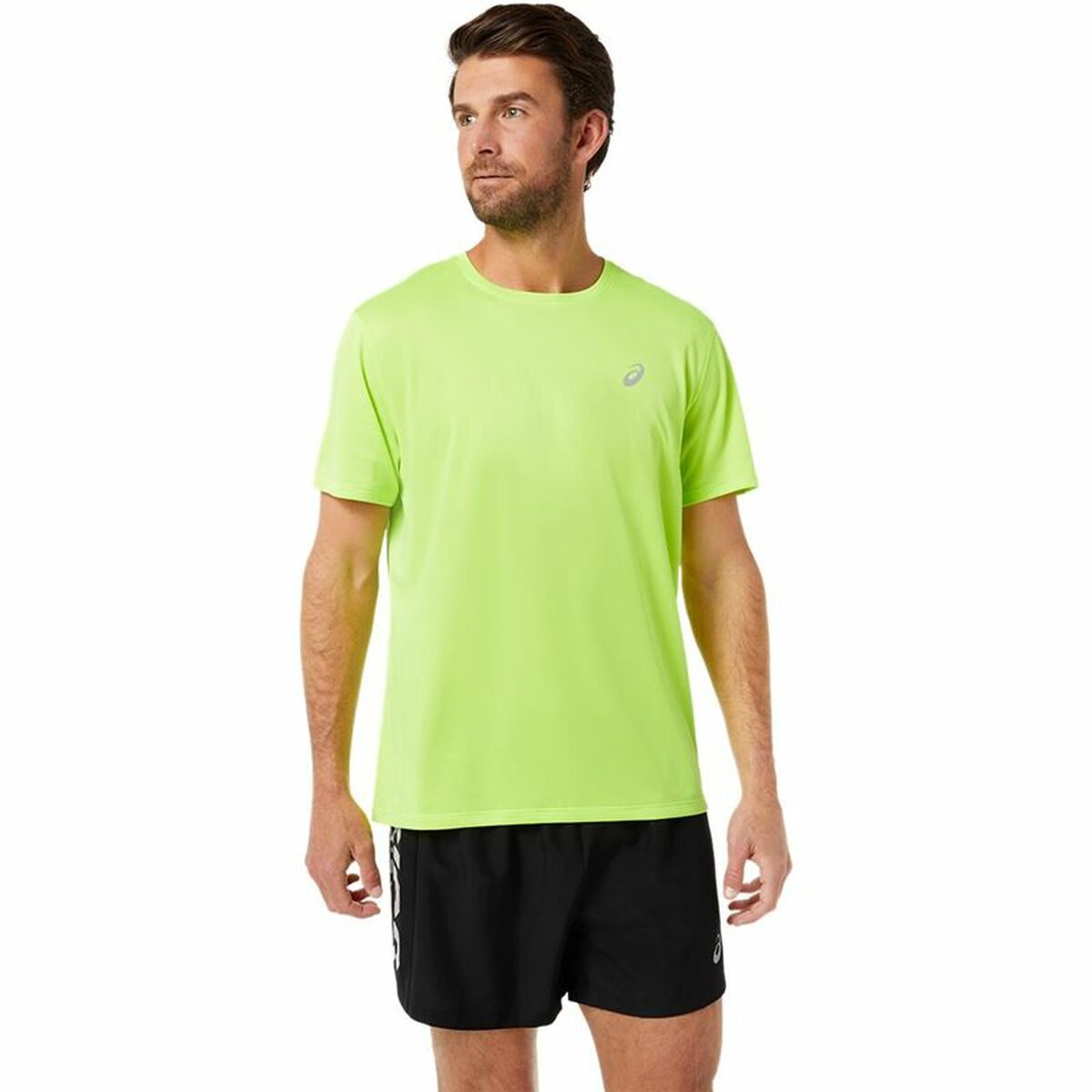 Maglia a Maniche Corte Uomo Asics Katakana Verde