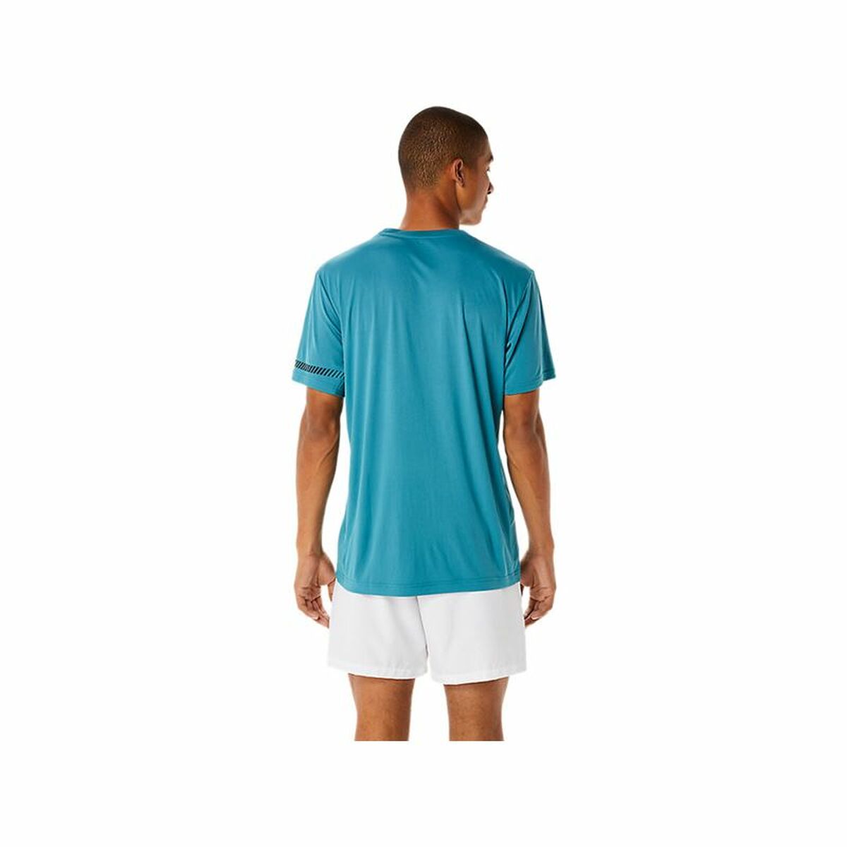 Maglia a Maniche Corte Uomo Asics Court Azzurro