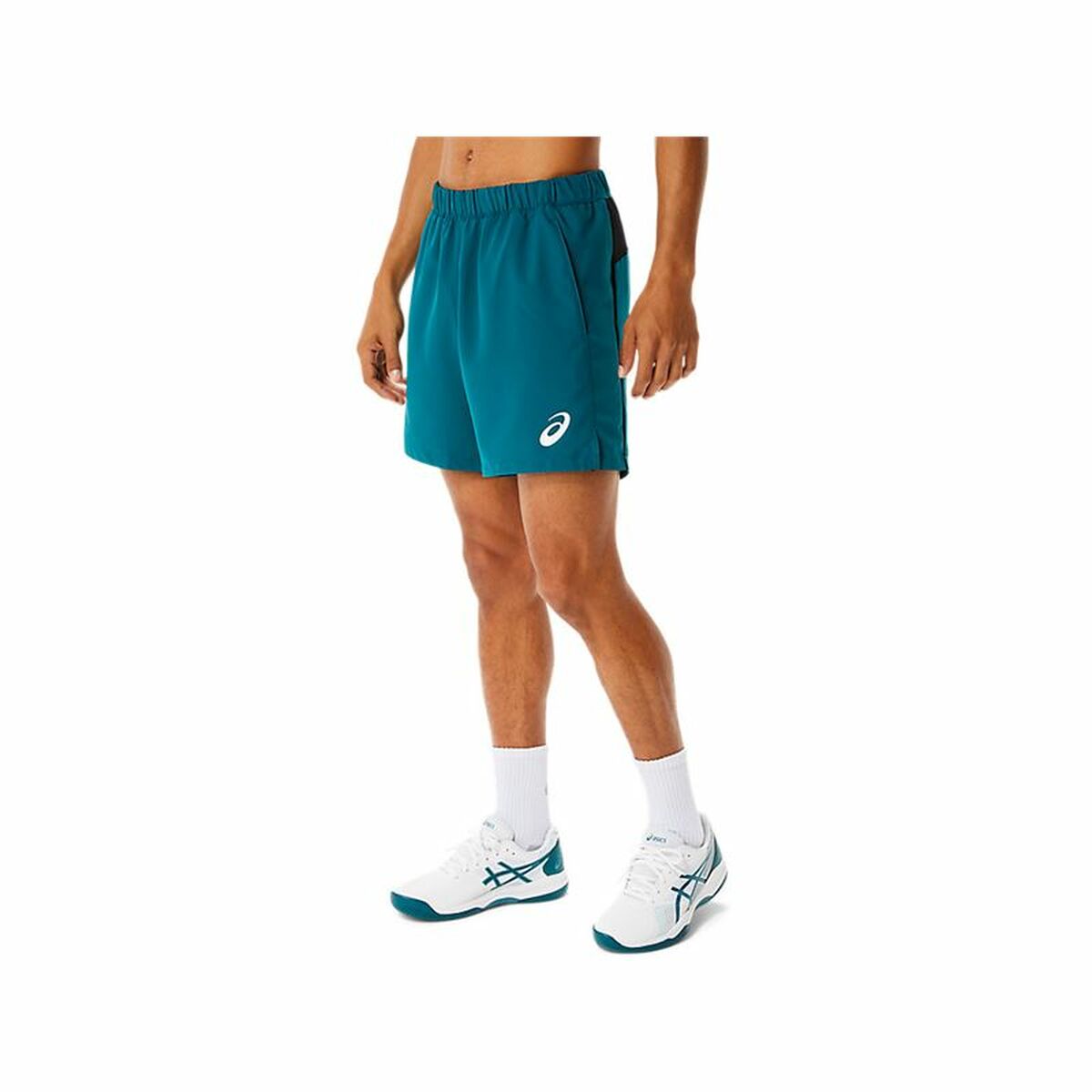 Pantaloni Corti Sportivi da Uomo Asics Match 7IN Ciano