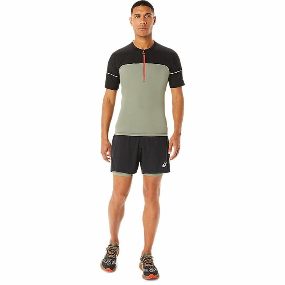 Maglia a Maniche Corte Uomo Asics Fujitrail Top Verde