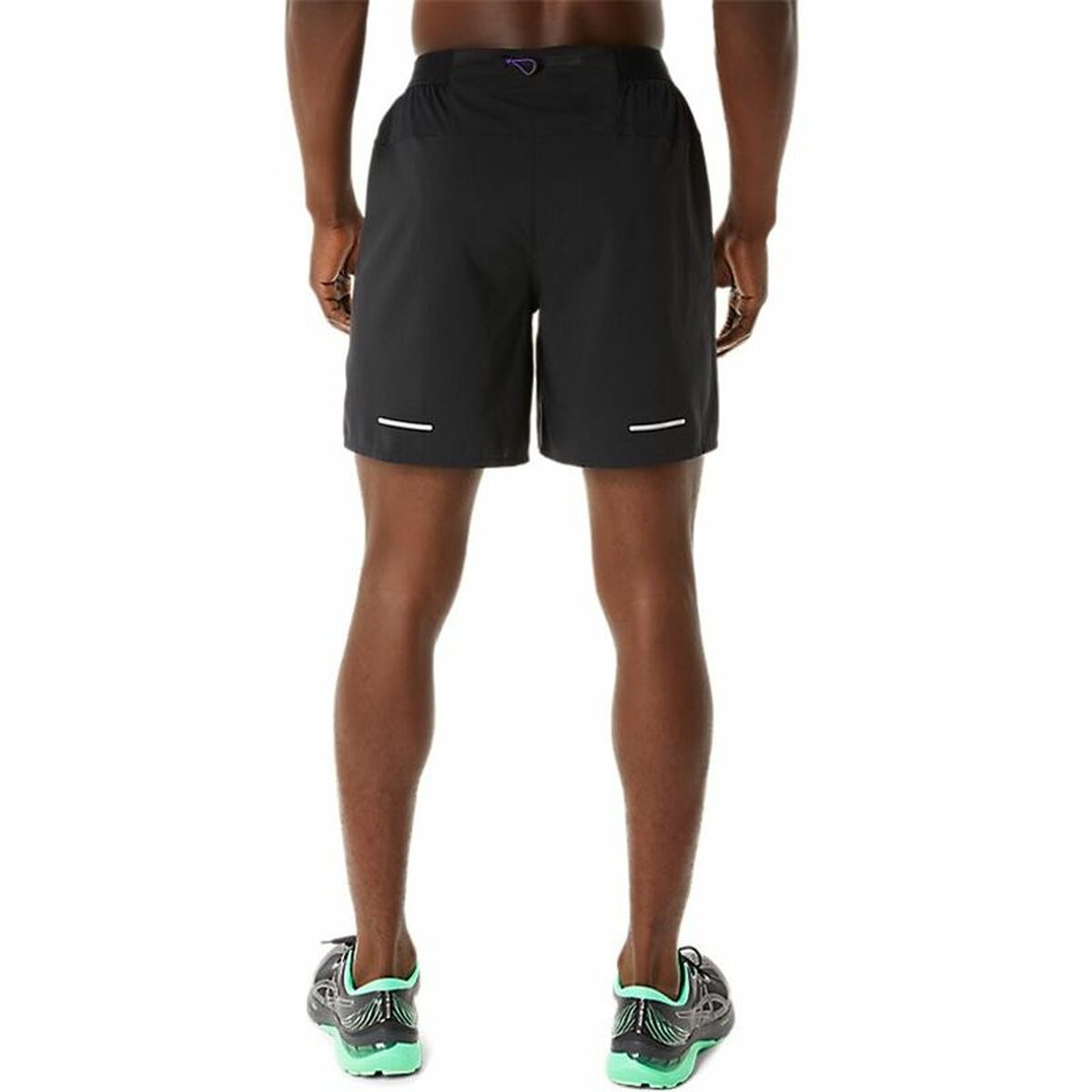 Pantaloni Corti Sportivi da Uomo Asics Road 2-N-1 7IN Nero