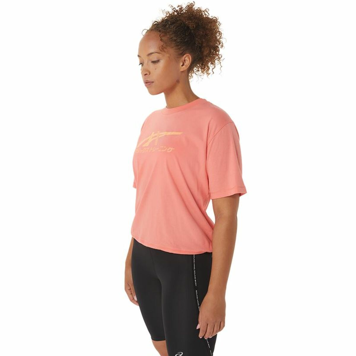 Maglia a Maniche Corte Donna Asics Tiger Rosa