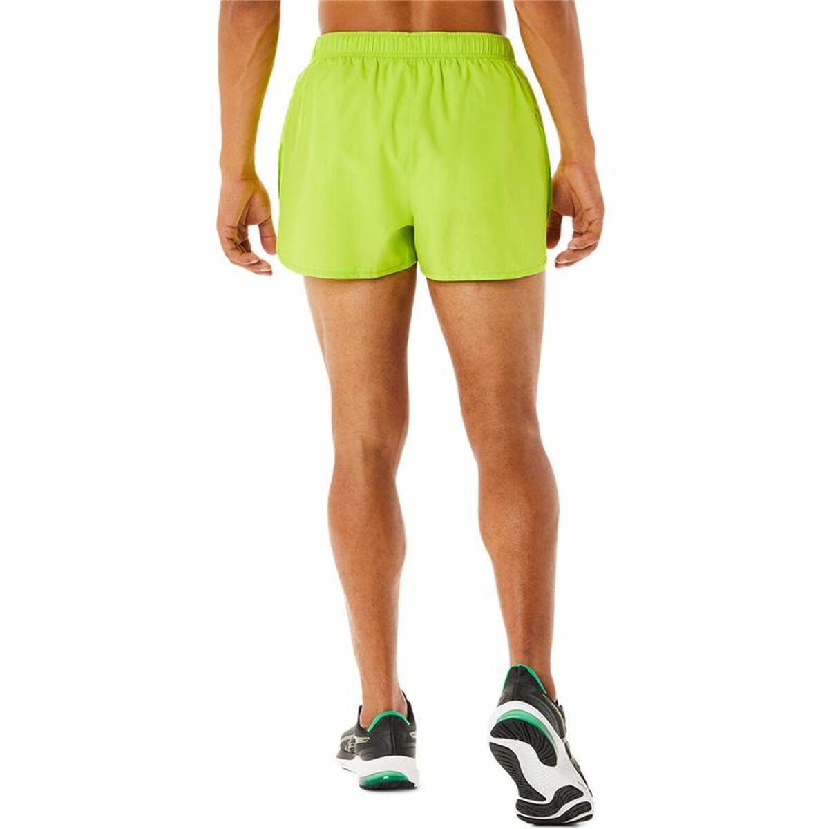 Pantaloni Corti Sportivi da Uomo Asics Core Split Verde limone