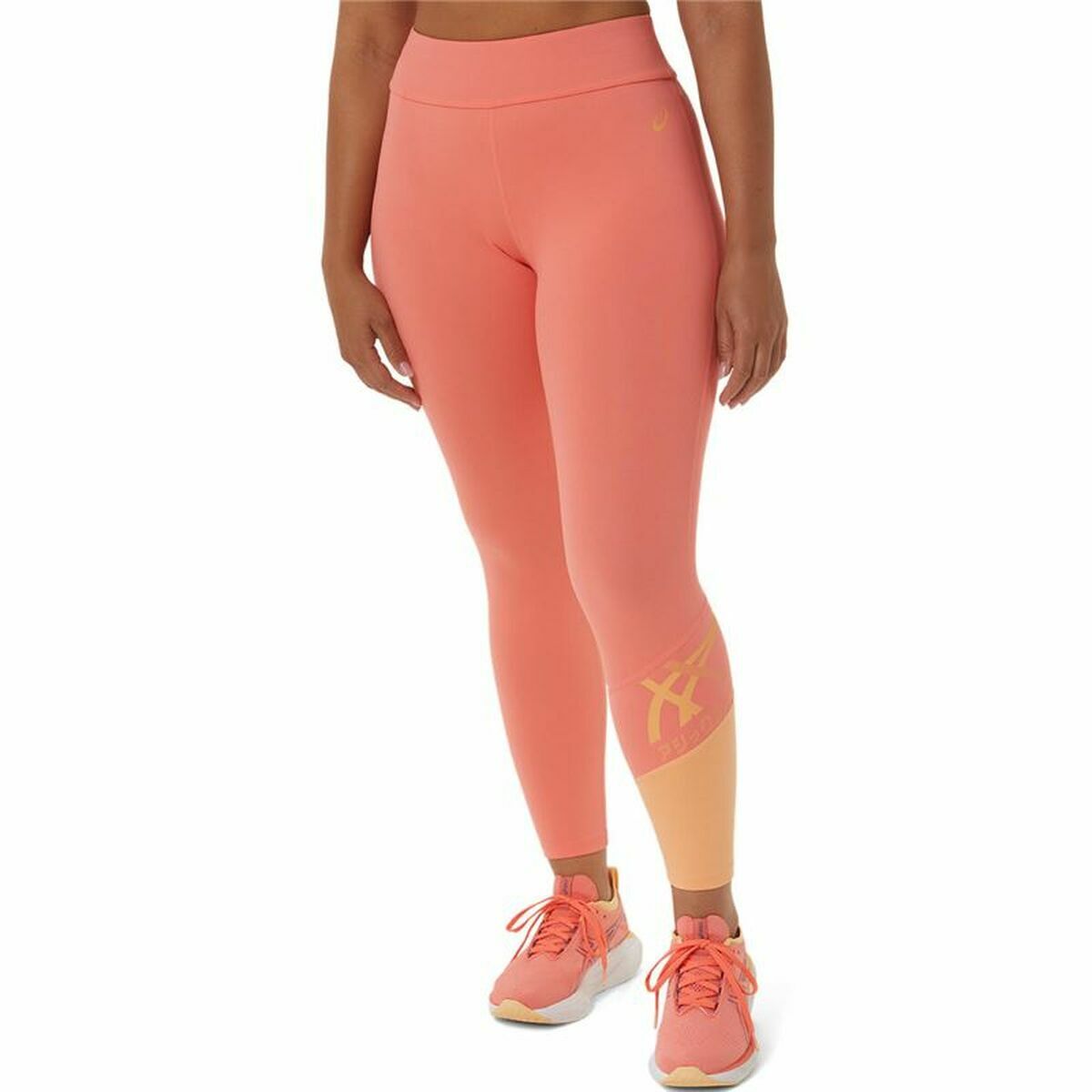 Leggings Sportivo da Donna Asics Tiger Rosa