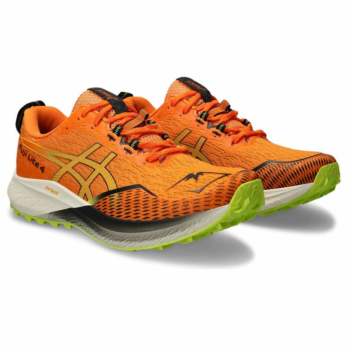 Scarpe da Running per Adulti Asics Fuji Lite 4 Montagna Uomo Arancio