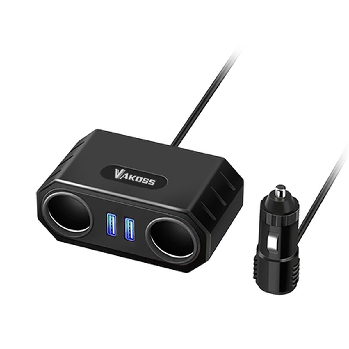 Caricatore portatile Vakoss Automobile Power Adapter Nero