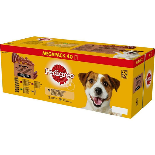 Cibo umido Pedigree 40 x 100 g Carne di vitello Agnello Anatra 100 g