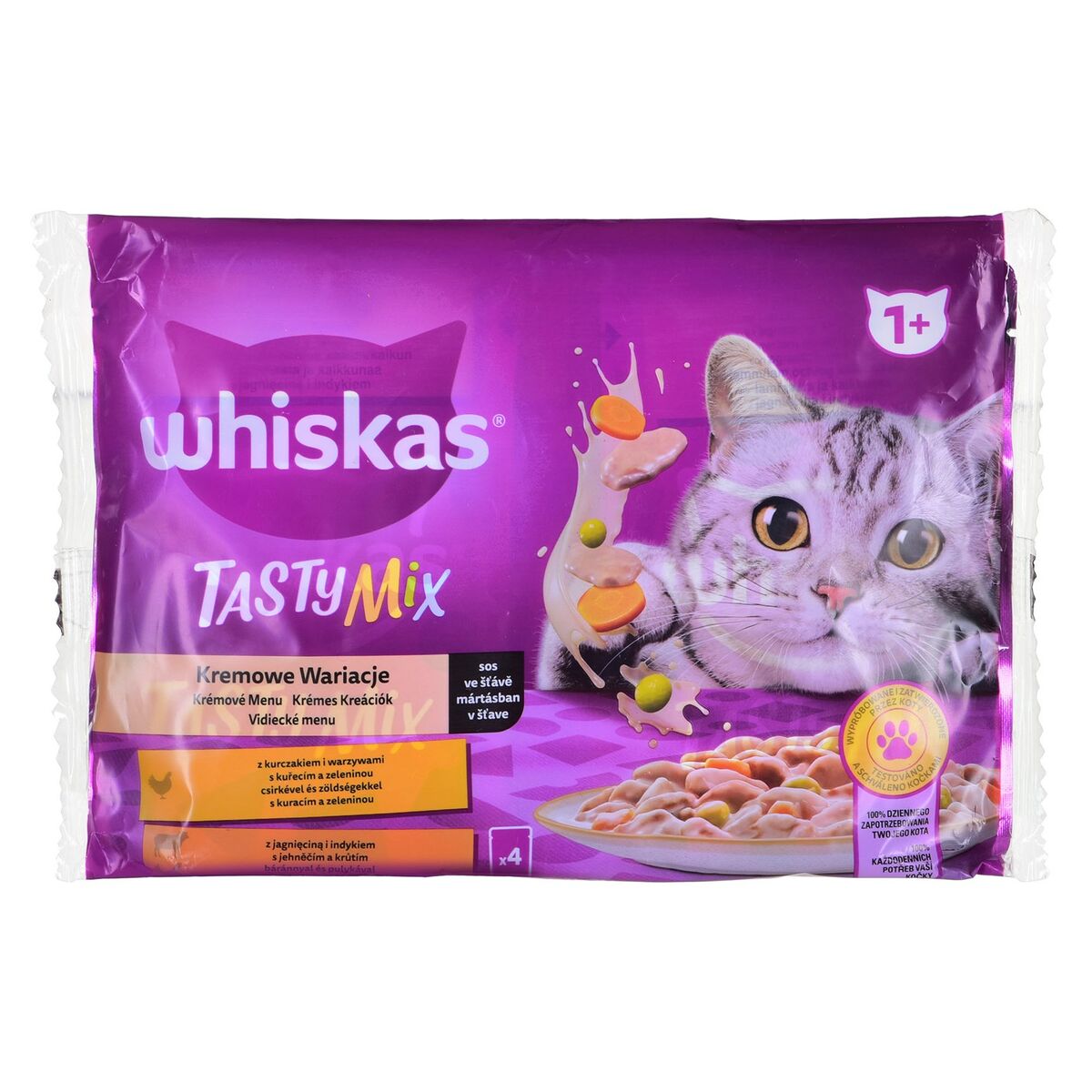 Cibo per gatti Whiskas Tasty Mix Pollo Tacchino Agnello Vegetale