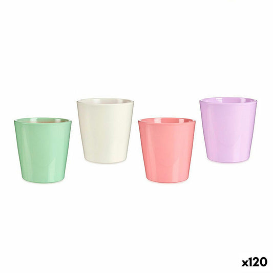 Vaso Rosa Lilla Bianco Verde Argilla (16,5 x 16 x 16,5 cm) (120 Unità)