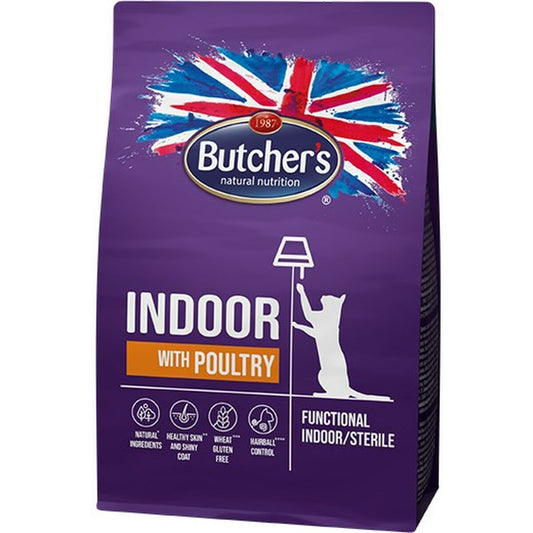 Cibo per gatti Butcher's Indoor Adulto Uccelli 800 g