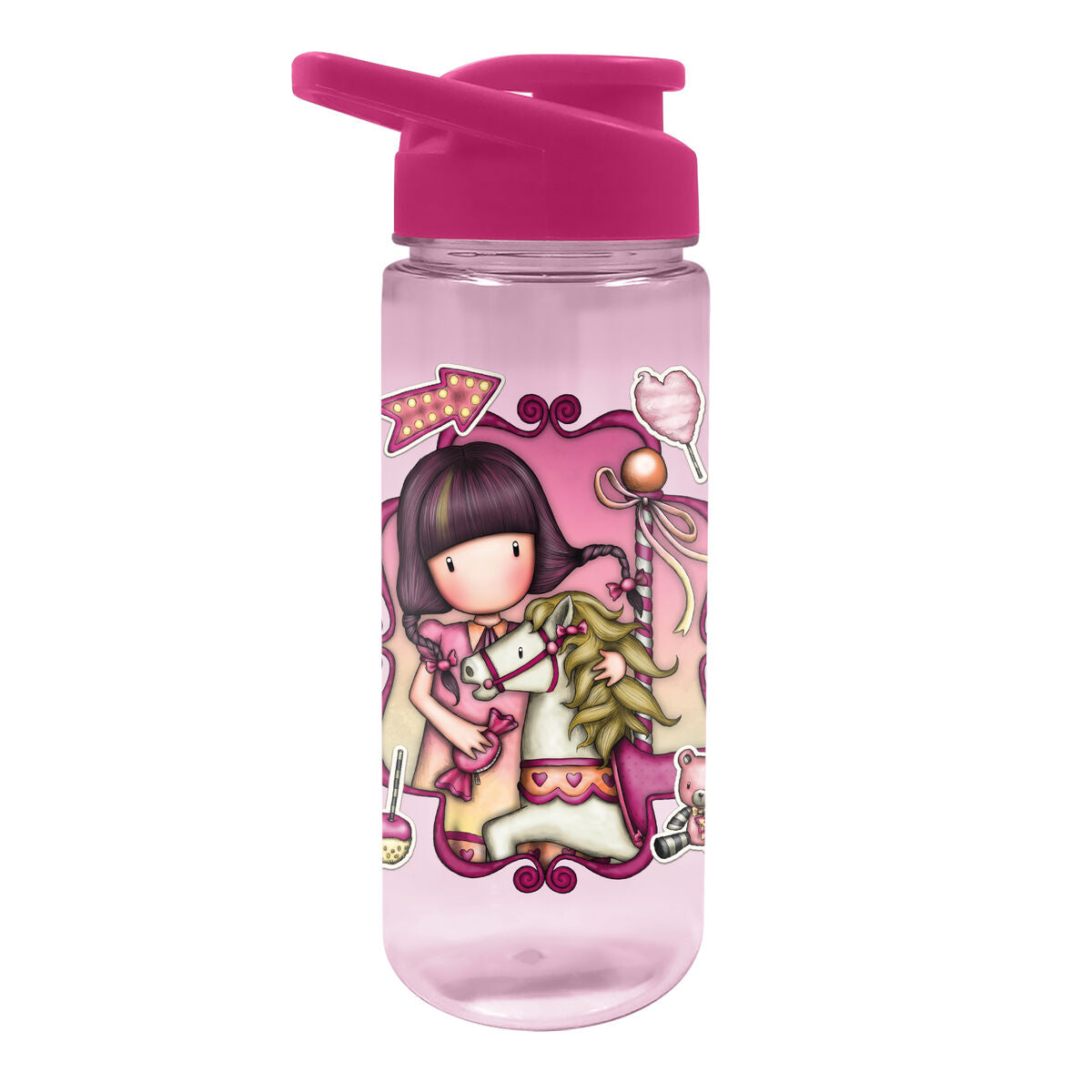 Bottiglia d'acqua Gorjuss Carousel Rosa PVC (500 ml)