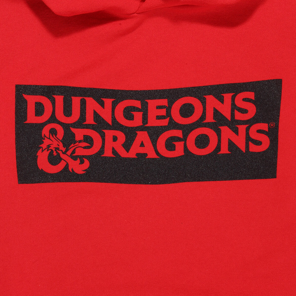 Felpa con Cappuccio Unisex Dungeons & Dragons Logo Rosso