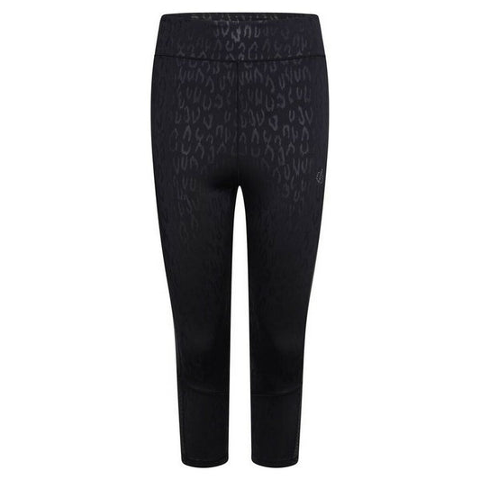 Leggings Sportivo da Donna Dare 2b Shine Bright 3/4 Nero