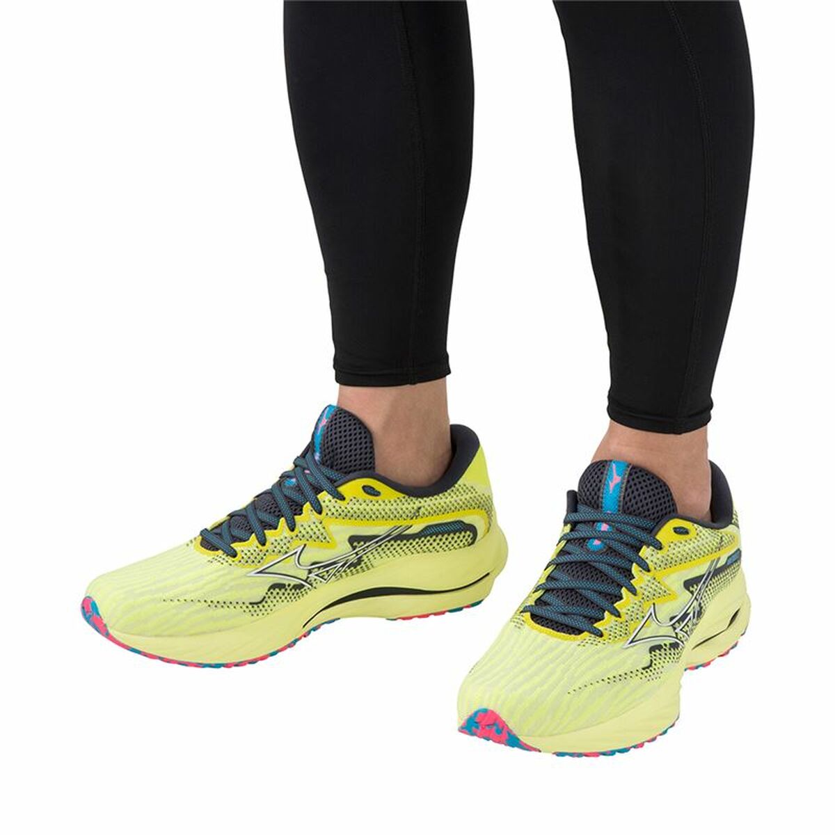 Scarpe da Running per Adulti Mizuno Wave Rider 27 Giallo Uomo