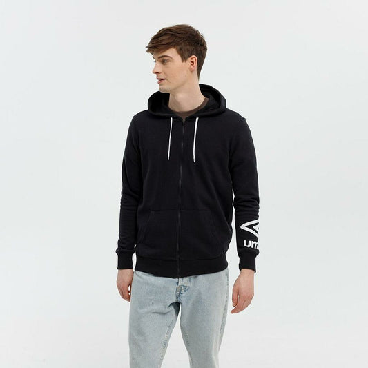 Felpa con Cappuccio Uomo FW TERRACE ZIP HOODIE Umbro 66063U 060 Nero