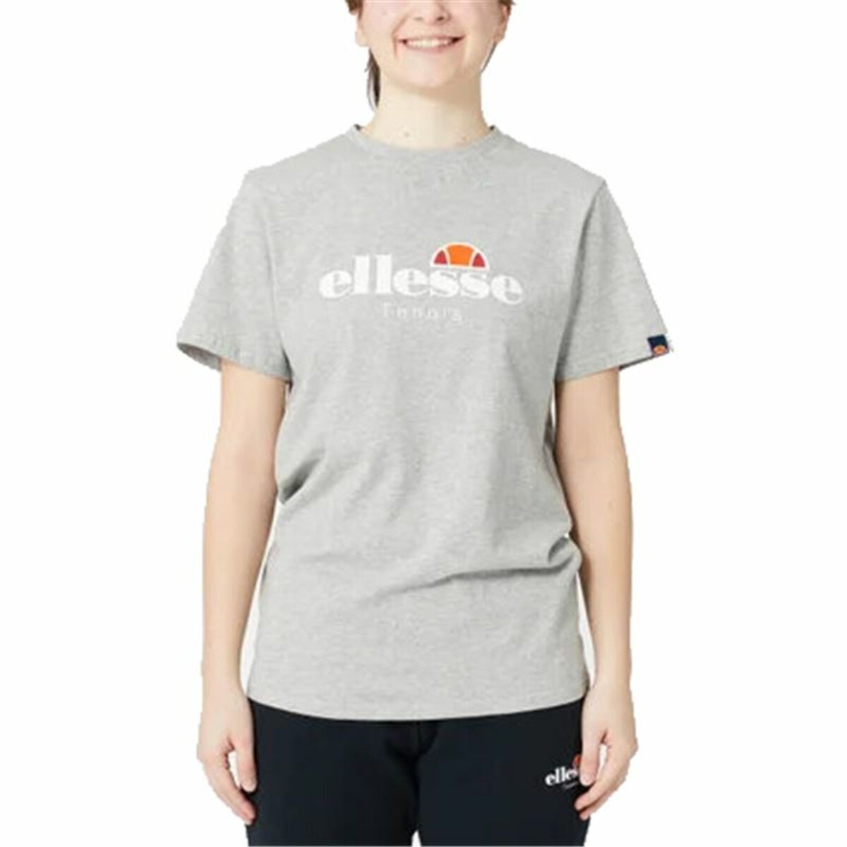 Maglia a Maniche Corte Donna Ellesse Colpo Grigio