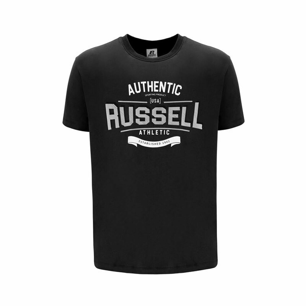 Maglia a Maniche Corte Uomo Russell Athletic Amt A30081 Nero