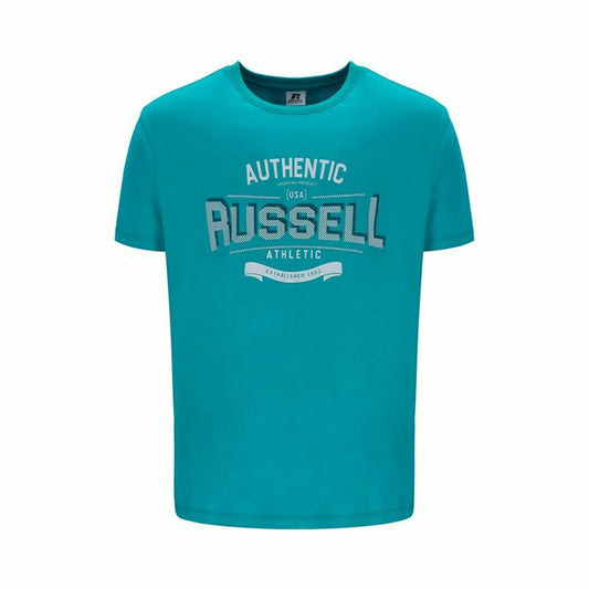 Maglia a Maniche Corte Uomo Russell Athletic Amt A30081 Acquamarina