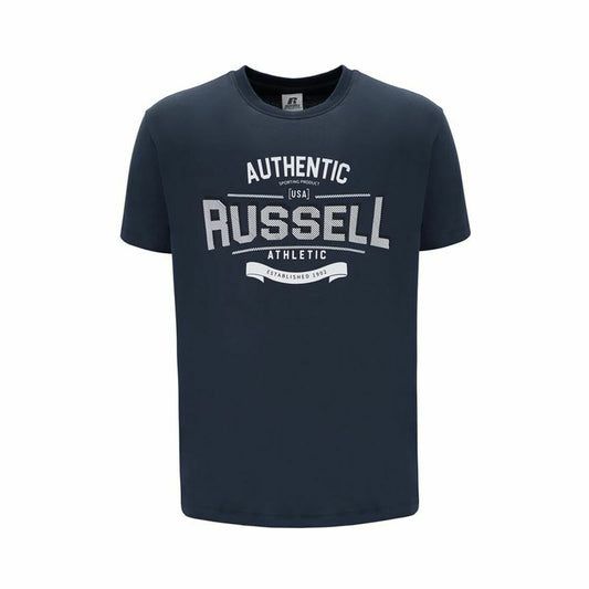 Maglia a Maniche Corte Uomo Russell Athletic Ara Blu scuro