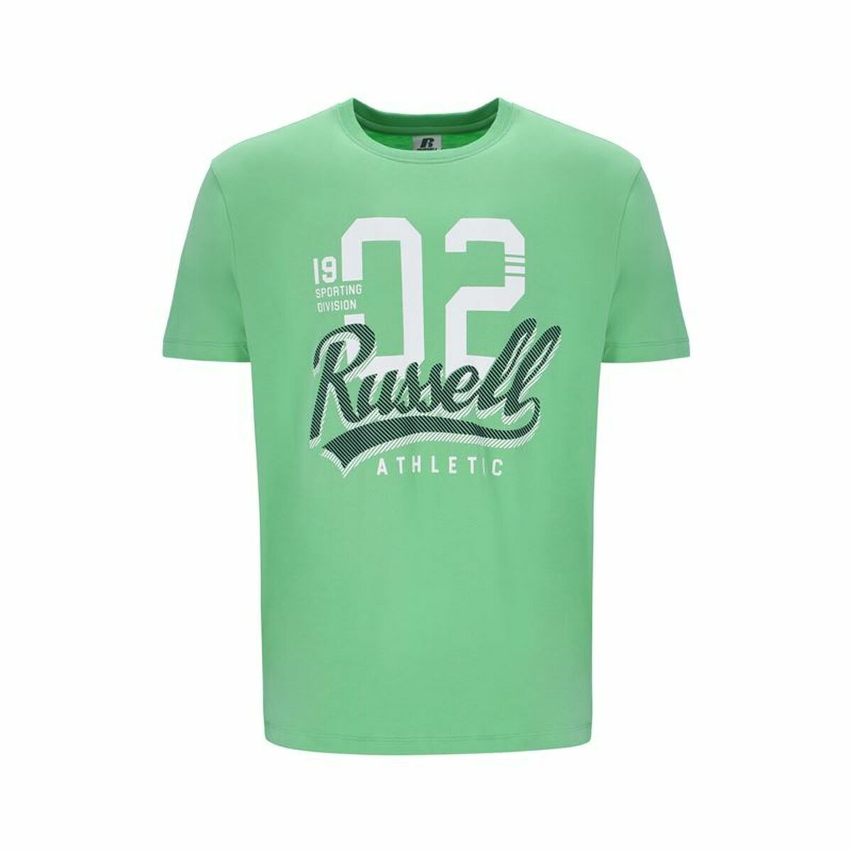 Maglia a Maniche Corte Uomo Russell Athletic Amt A30101 Verde Verde Chiaro