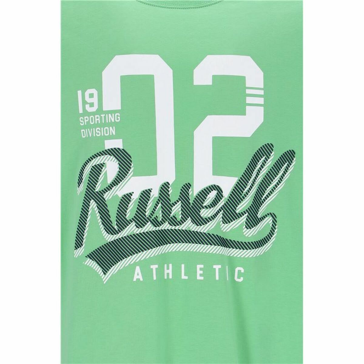 Maglia a Maniche Corte Uomo Russell Athletic Amt A30101 Verde Verde Chiaro