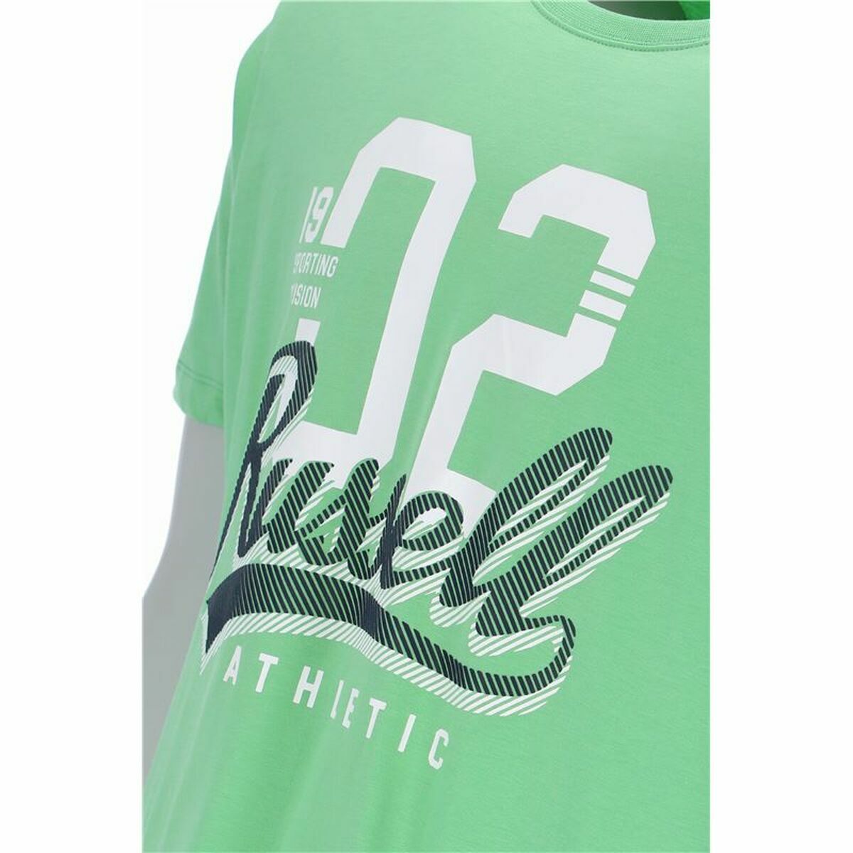 Maglia a Maniche Corte Uomo Russell Athletic Amt A30101 Verde Verde Chiaro