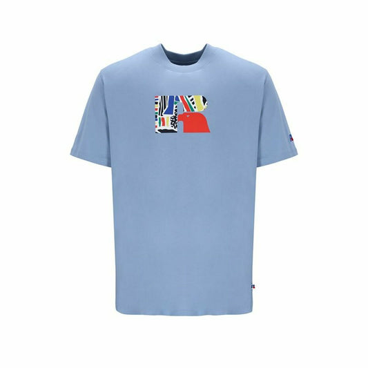 Maglia a Maniche Corte Uomo Russell Athletic Emt E36211 Azzurro Indaco