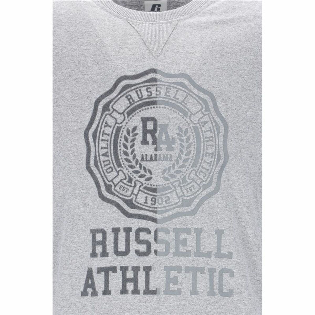 Maglia a Maniche Lunghe Uomo Russell Athletic Collegiate Grigio chiaro