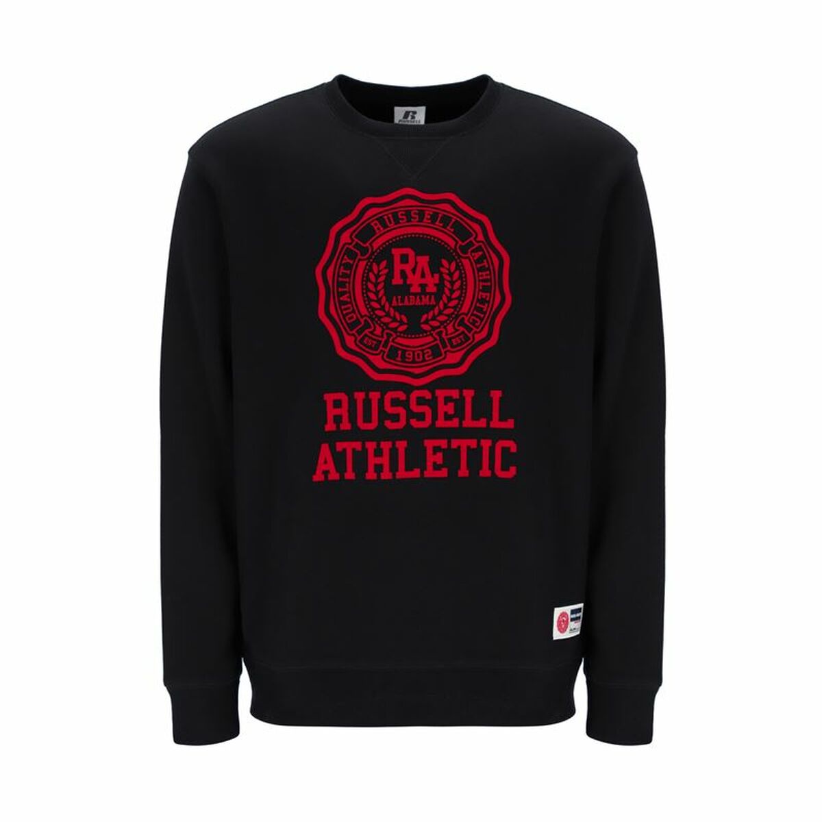 Felpa senza Cappuccio Uomo Russell Athletic Ath Rose Nero