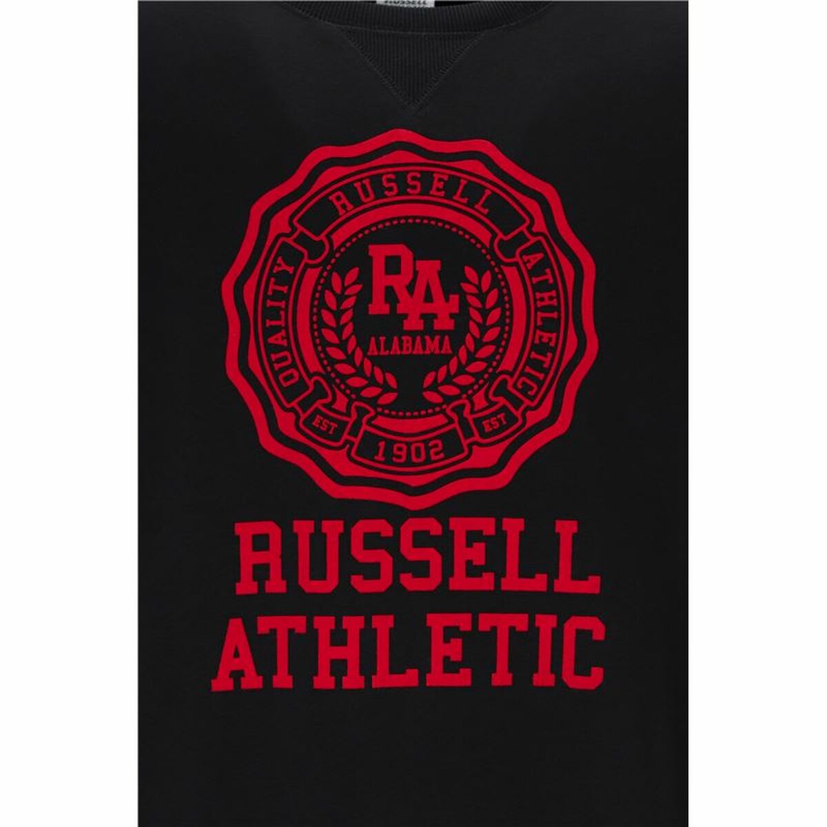 Felpa senza Cappuccio Uomo Russell Athletic Ath Rose Nero