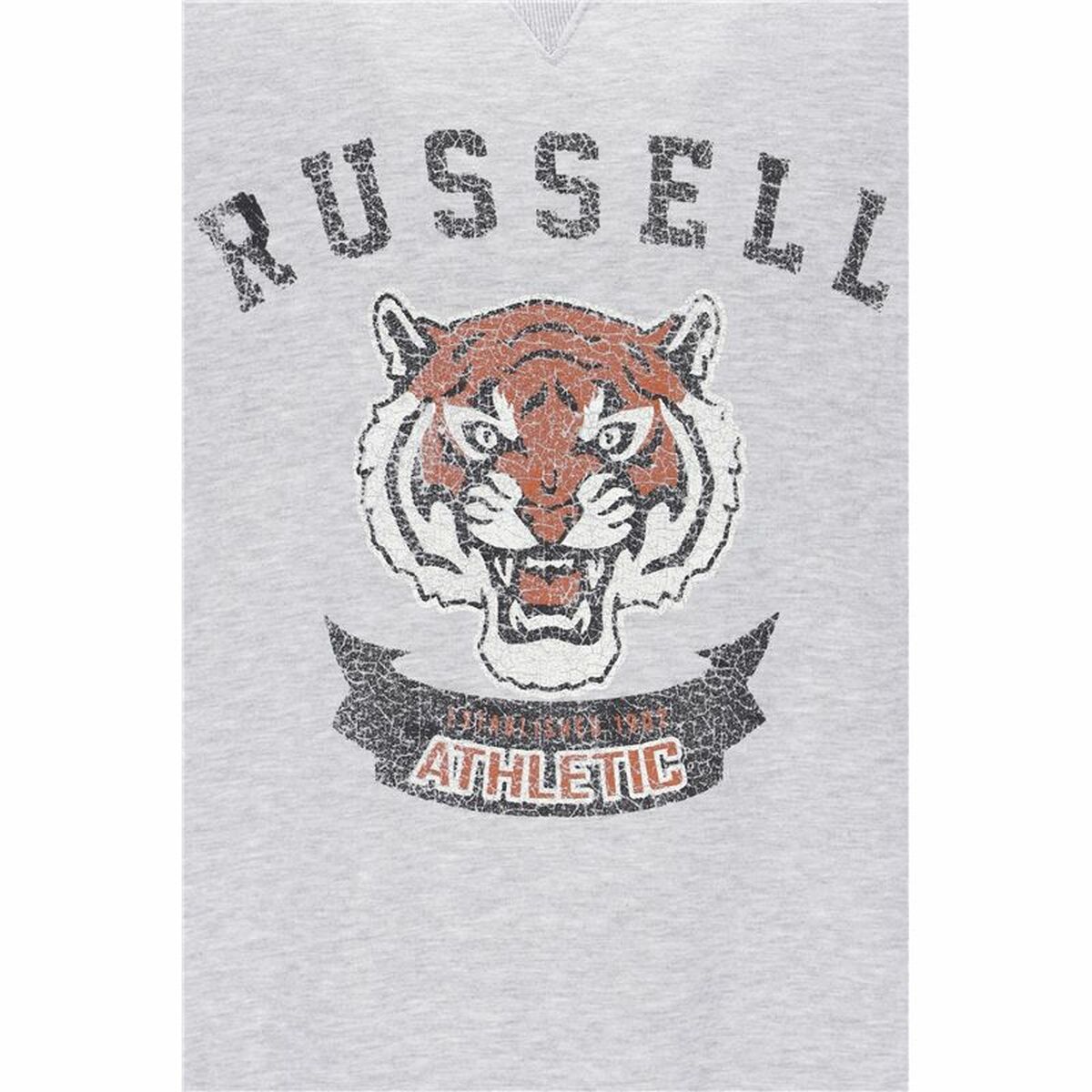 Felpa senza Cappuccio Uomo Russell Athletic Honus Grigio chiaro