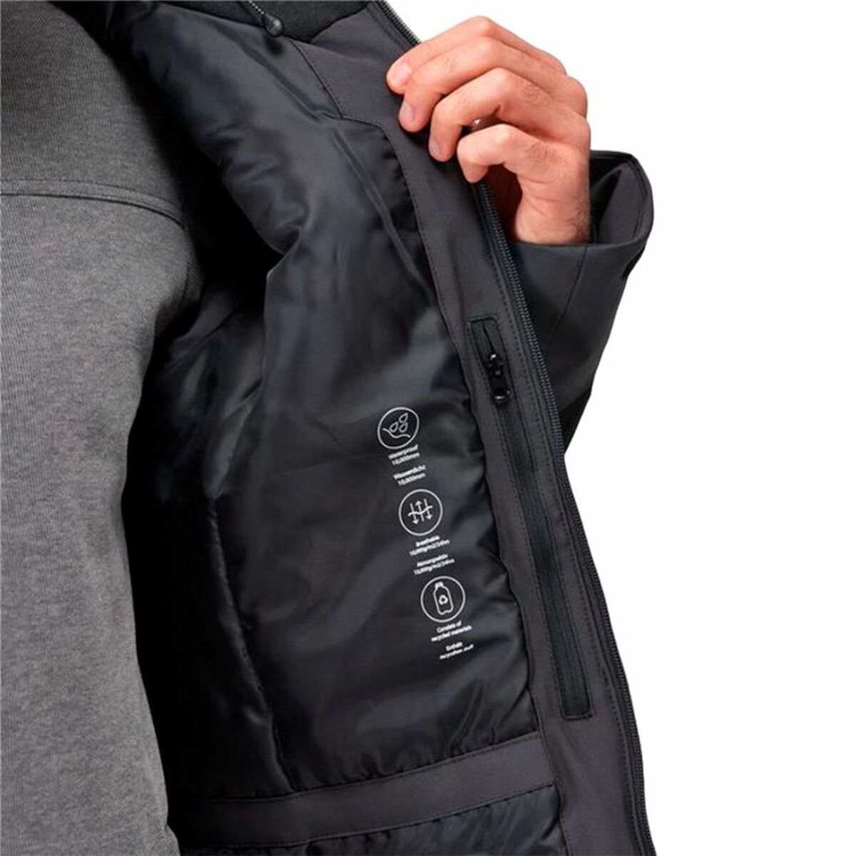 Giacca Impermeabile da Uomo Regatta Highton Stretch III Nero