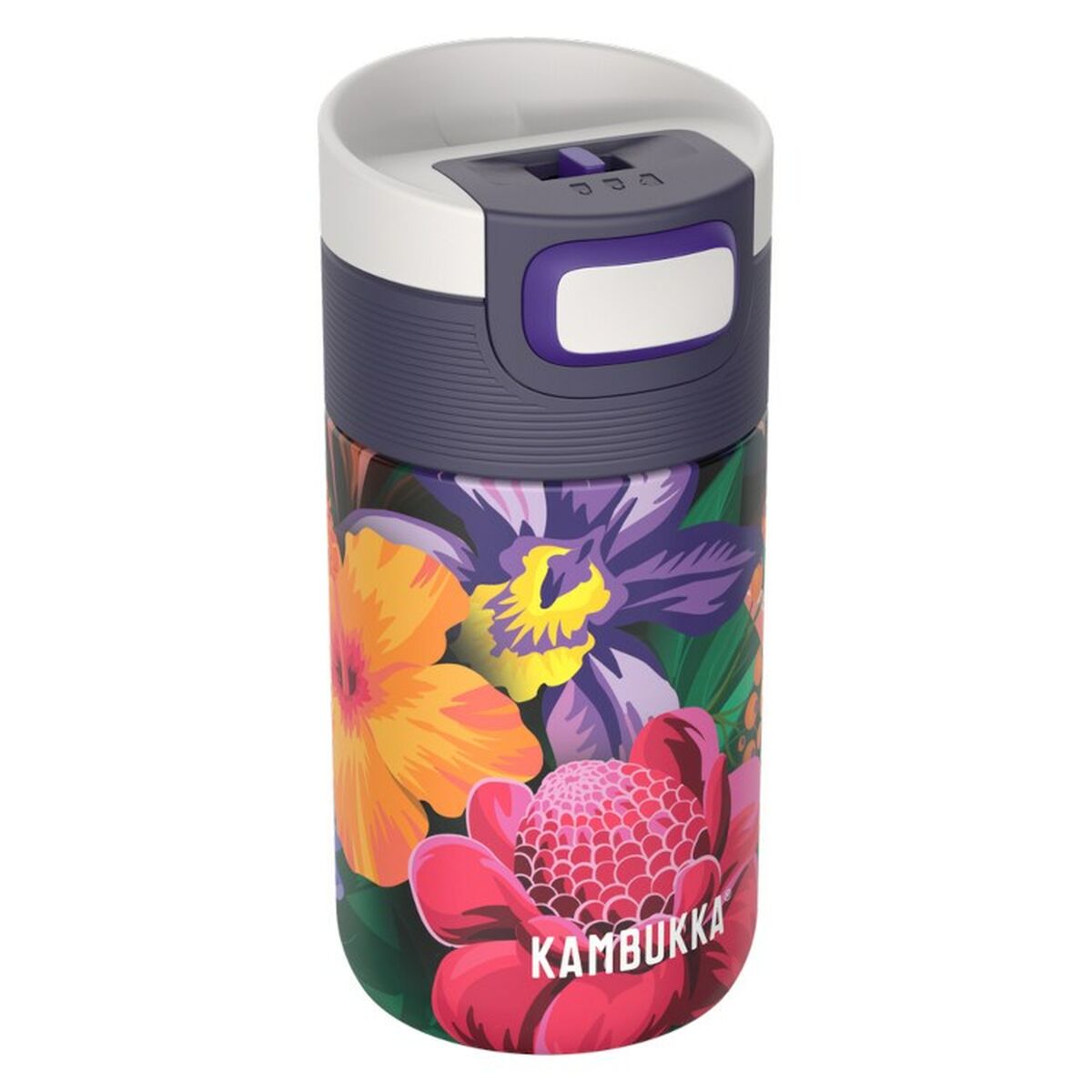 Thermos Kambukka Etna Flower Power Porpora Acciaio inossidabile 300 ml