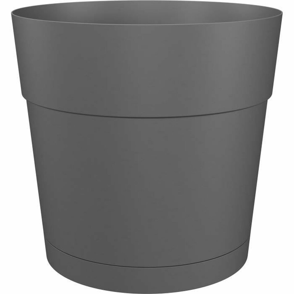 Vaso Autoirrigante Artevasi Capri Large Antracite Plastica Ø 30 cm