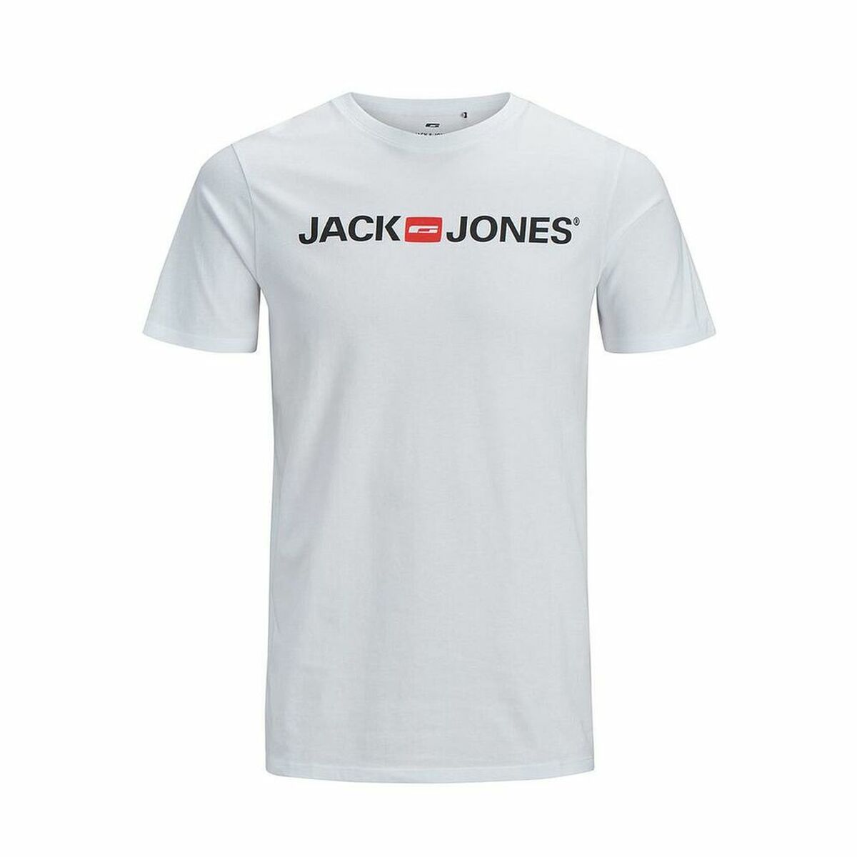 Maglia a Maniche Corte Uomo JJECORP LOGO TEE SS O-NECK NOSS  Jack & Jones  12137126  Bianco