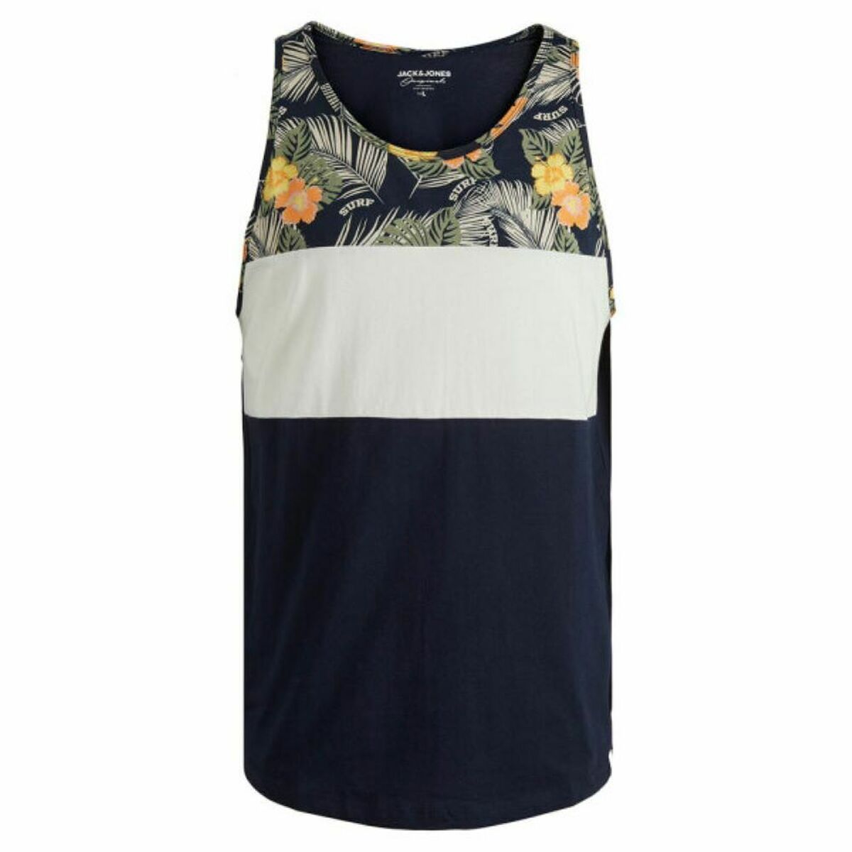 Maglia a Maniche Corte per Bambini JORVENICE BLOCK TANK TOP Jack & Jones 12210056 Marino