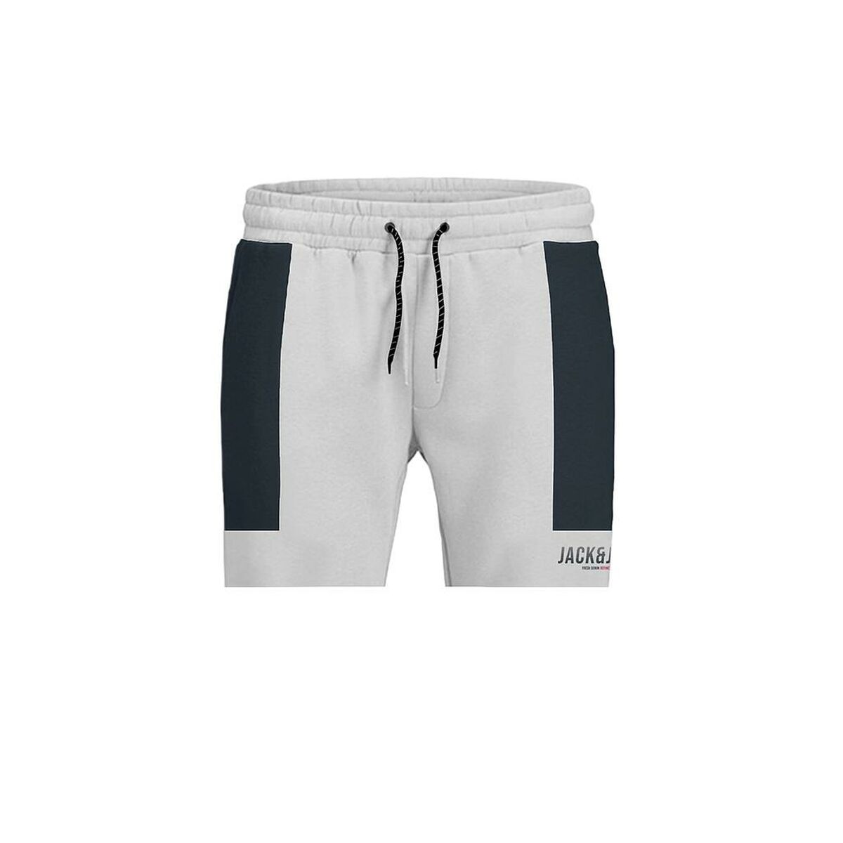 Pantaloni Corti Sportivi da Uomo Jack & Jones JPSTDAN BLOKING 12228098 Bianco