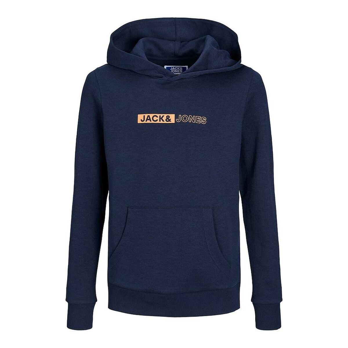 Felpa per Bambini Jack & Jones JJNEO HOOD JNR 12225210  Blu Marino