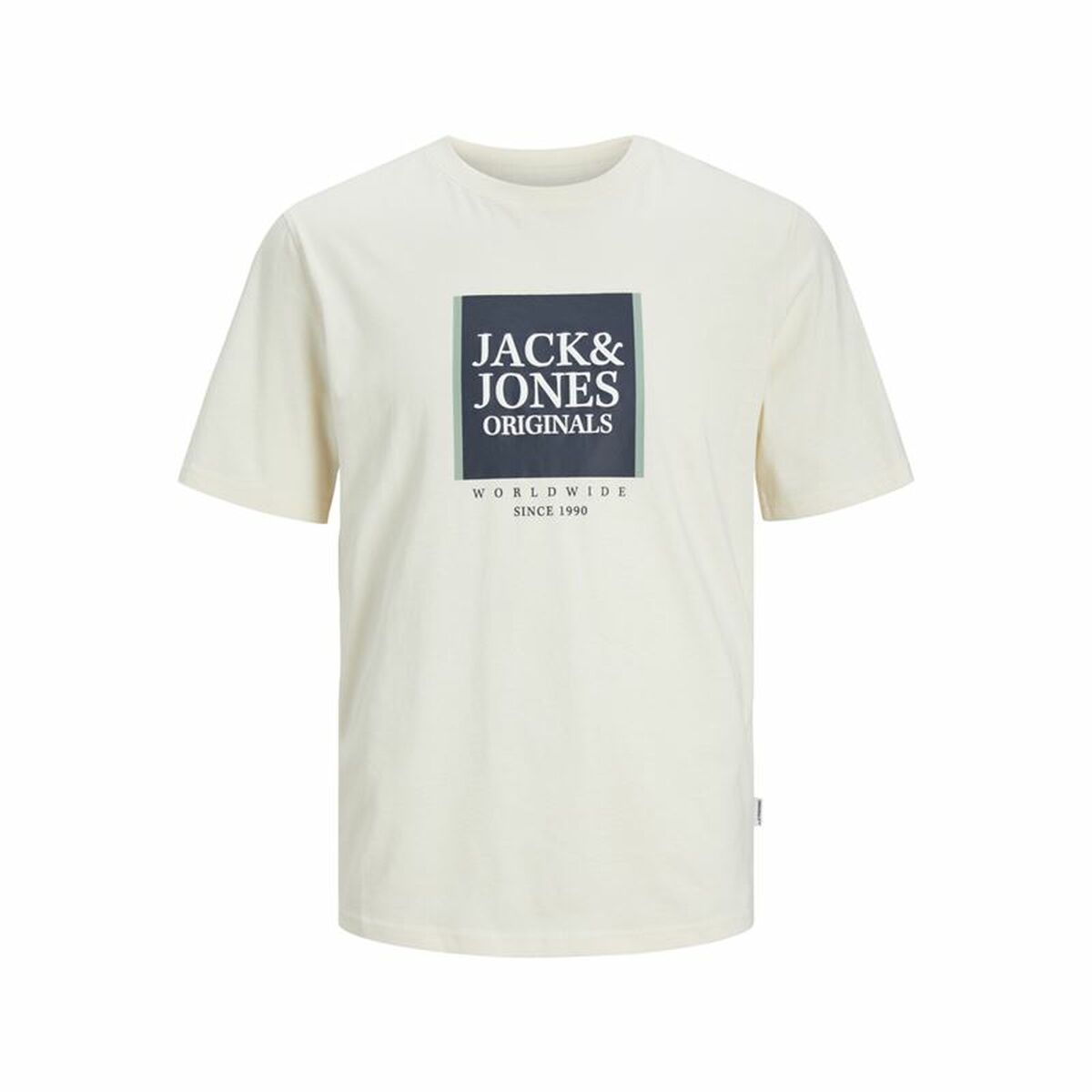 Maglia a Maniche Corte Uomo Jack & Jones Lafayette Box Beige