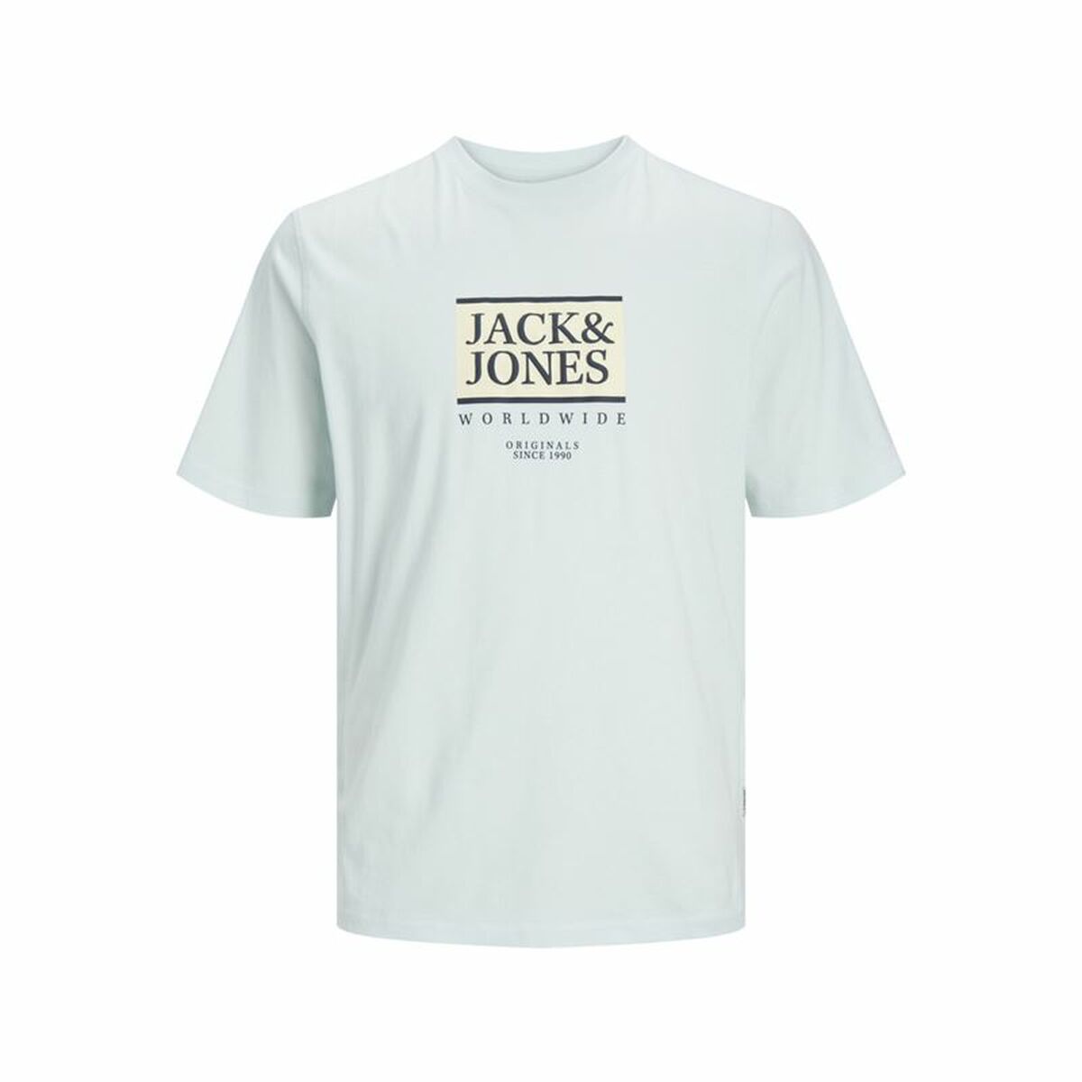 Maglia a Maniche Corte Uomo Jack & Jones Lafayette Box Azzurro Chiaro