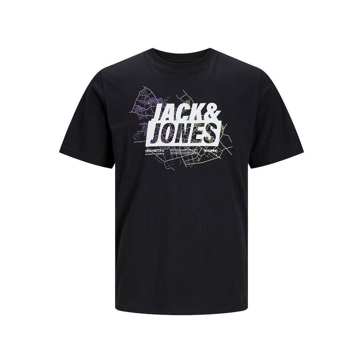 Maglia a Maniche Corte Uomo Jack & Jones LOGO TEE SS 12252376 Nero