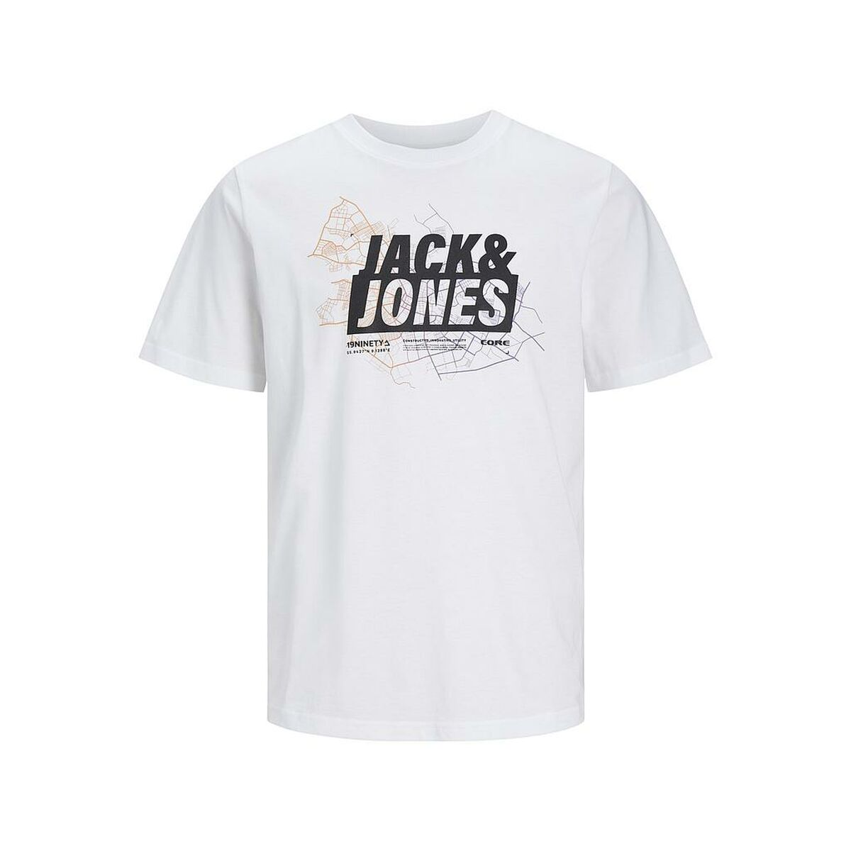 Maglia a Maniche Corte Uomo Jack & Jones LOGO TEE SS 12252376 Bianco