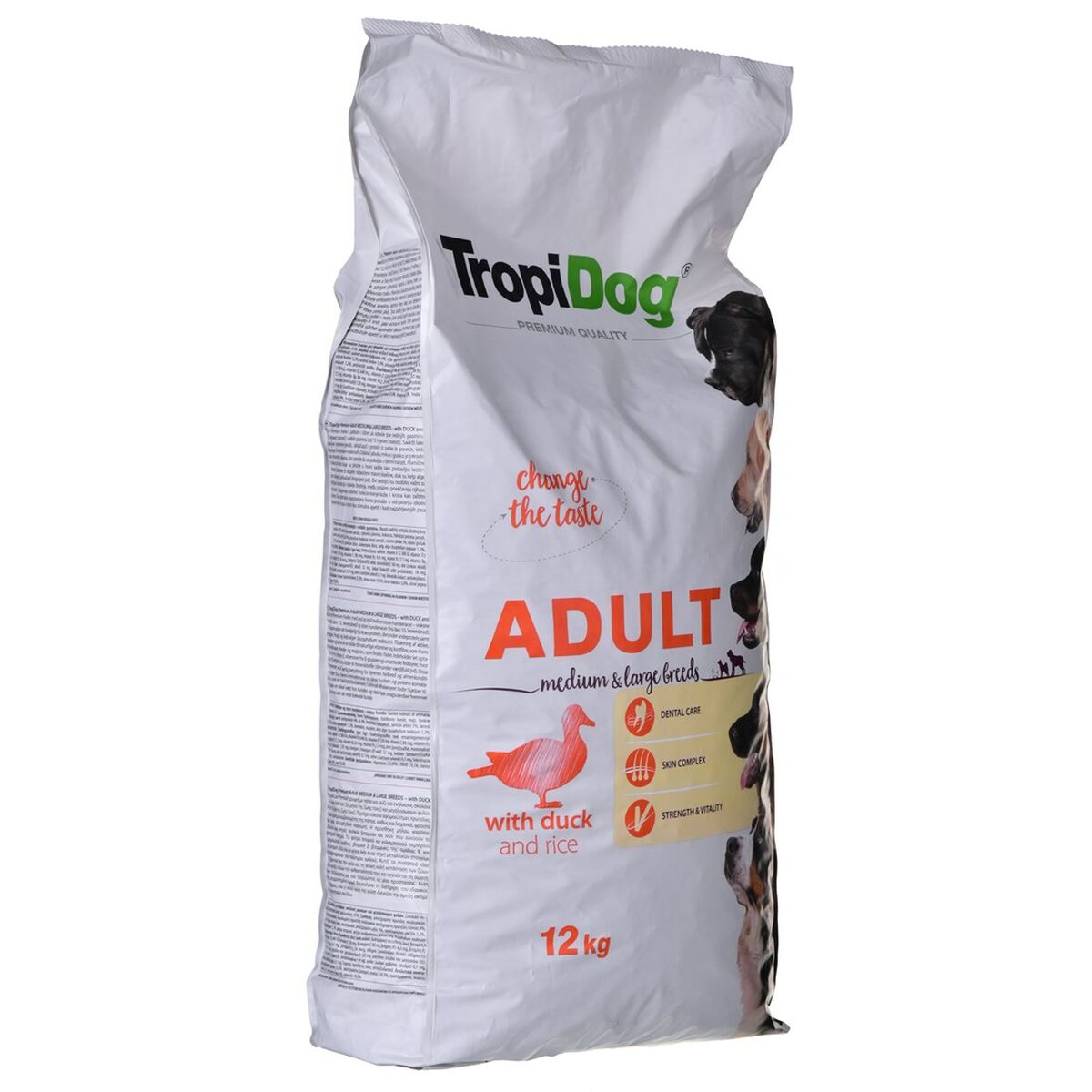 Io penso Tropi Dog Premium Adult Medium & Large Adulto Anatra Riso Uccelli 12 kg